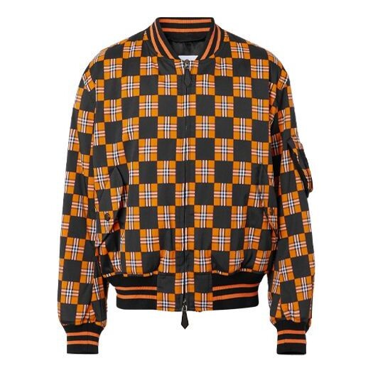 

Куртка Men's Burberry FW21 Plaid Cotton aviator Jacket, цвет tan