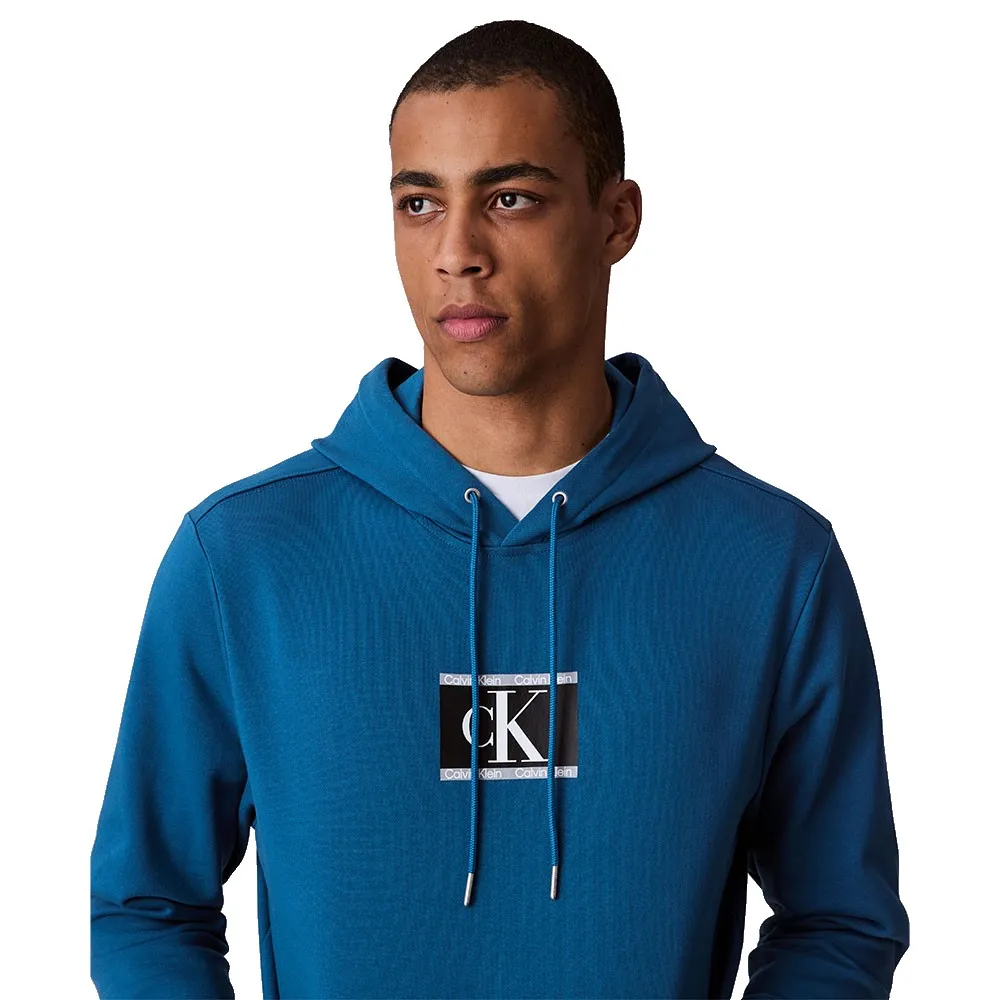 Толстовка Calvin Klein Monologo 350 Terry, синий — фото 4