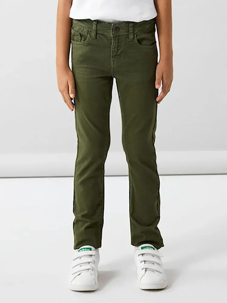 

Джинсы Name It стрейч "NKMTHEO XSLIM TWI PANT 1111-TP NOOS", зеленый