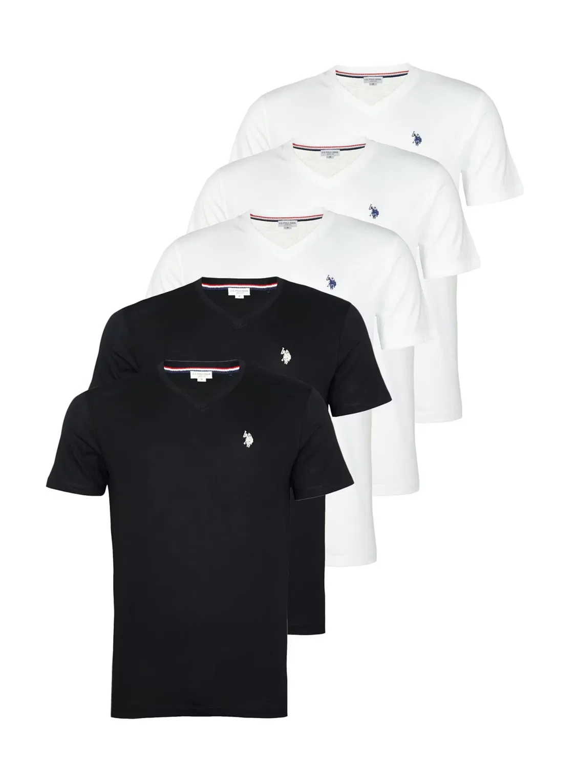 Футболка U.S. POLO ASSN., черно-белая