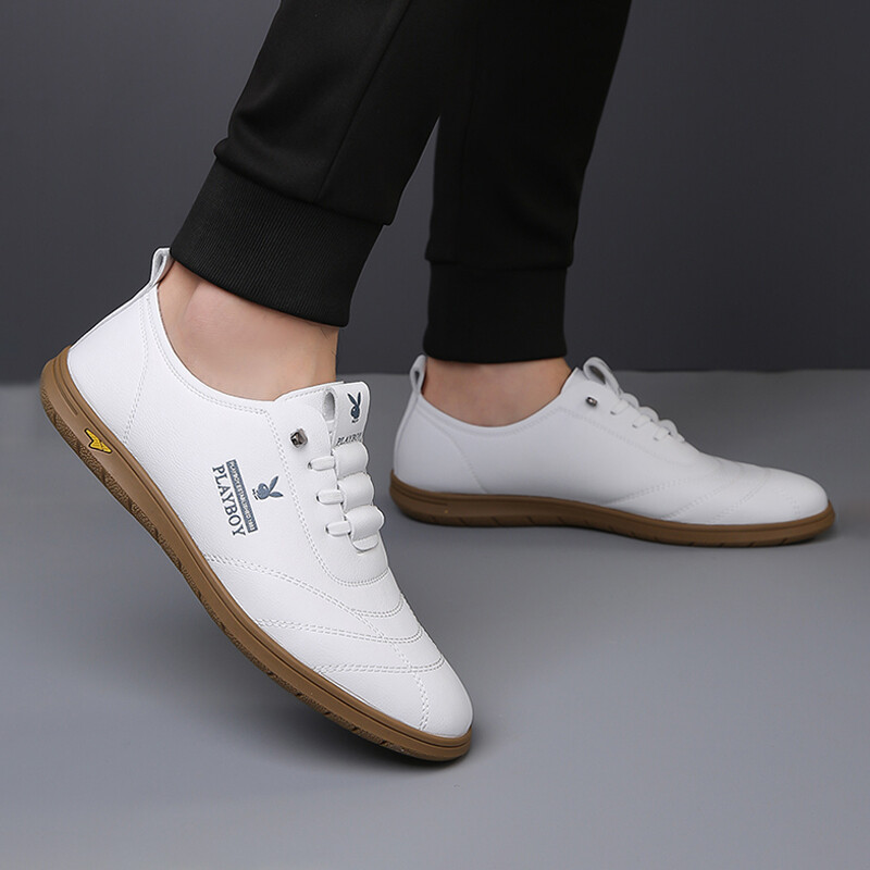 Туфли мужские Men"s Casual Men Low-Top Playboy, белый — фото 3