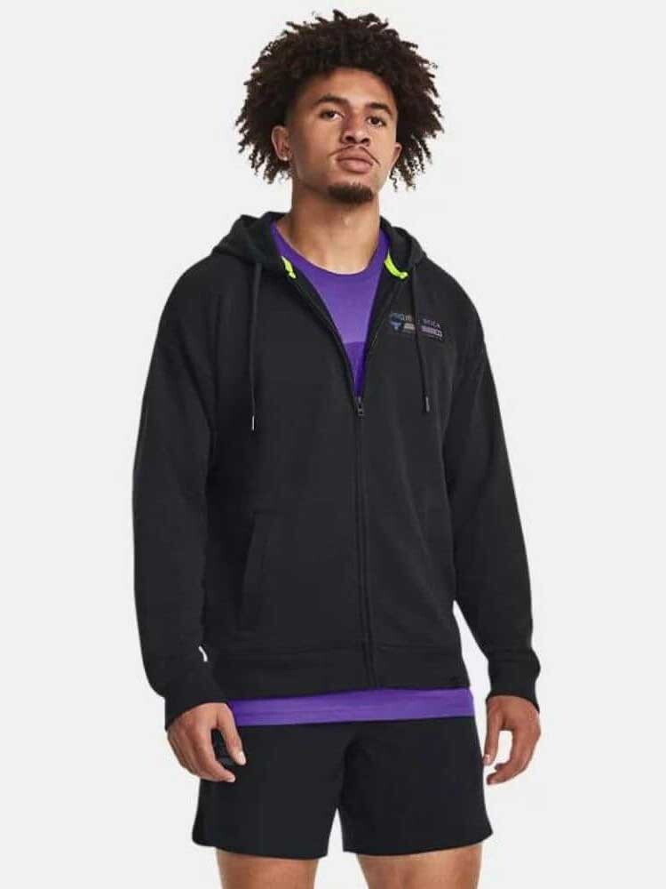 

Толстовка Under Armour Pjt Rock Hwt Terry FZ, черный