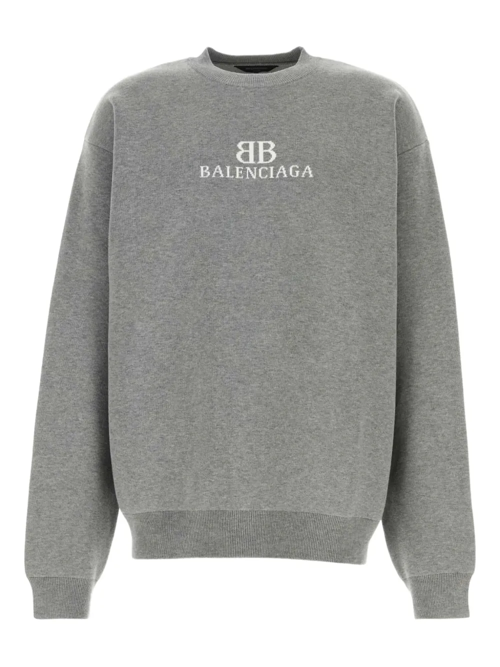 

Толстовка из хлопковой смеси с логотипом BALENCIAGA, серый