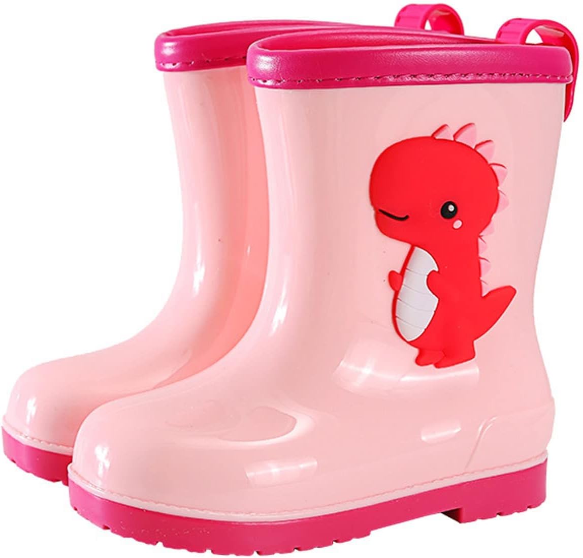 

Детские резисапоги с динозаврами для девочек, водонепроницаемые, с нескользящей подошвой Generic, розовый