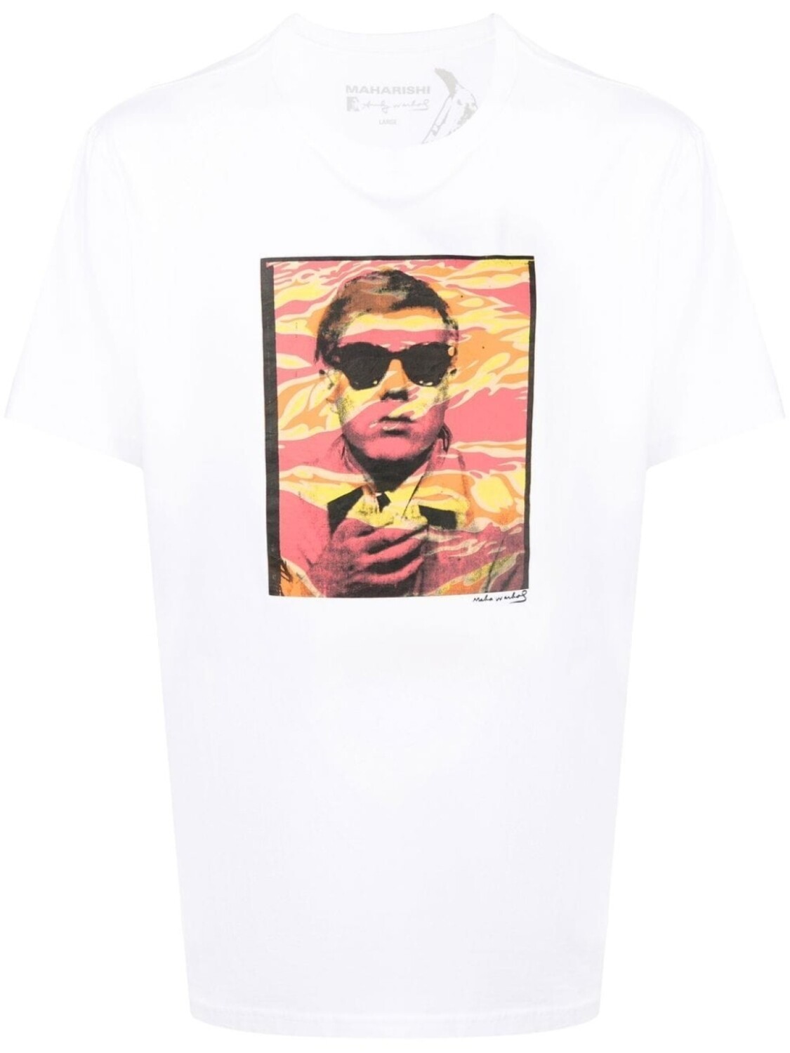 

Maharishi футболка Polaroid из коллаборации с Andy Warhol, белый