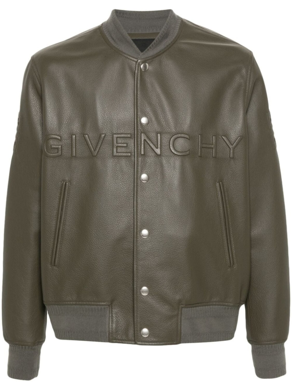 

Givenchy бомбер с тисненым логотипом, зеленый