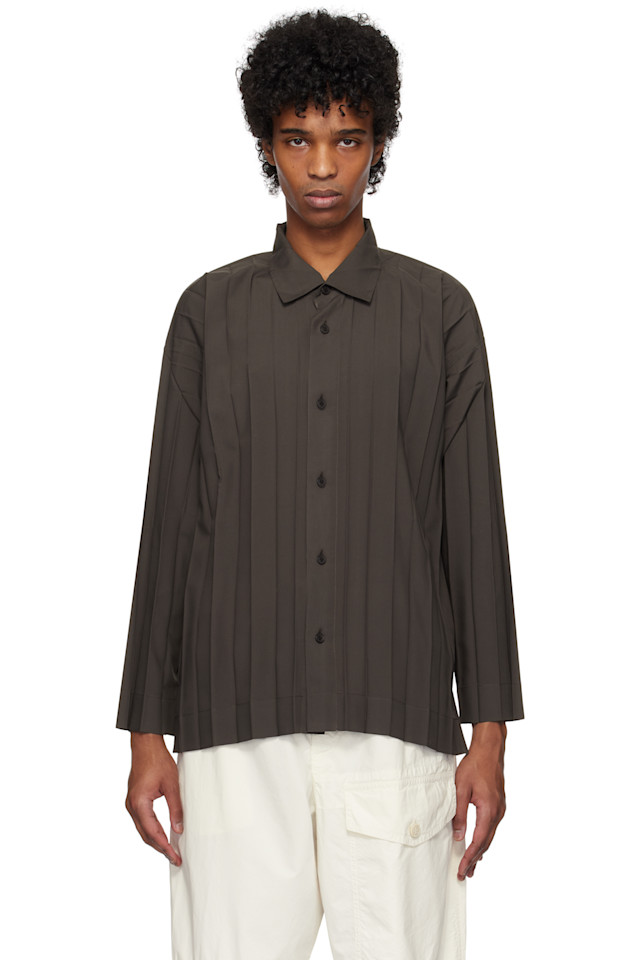 

Рубашка Edge Homme Plissé Issey Miyake, цвет charcoal