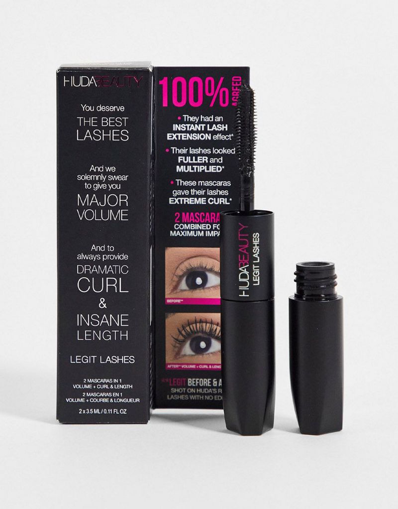 

Huda Legit Lashes Двусторонняя тушь для ресниц Mini Huda Beauty, Black