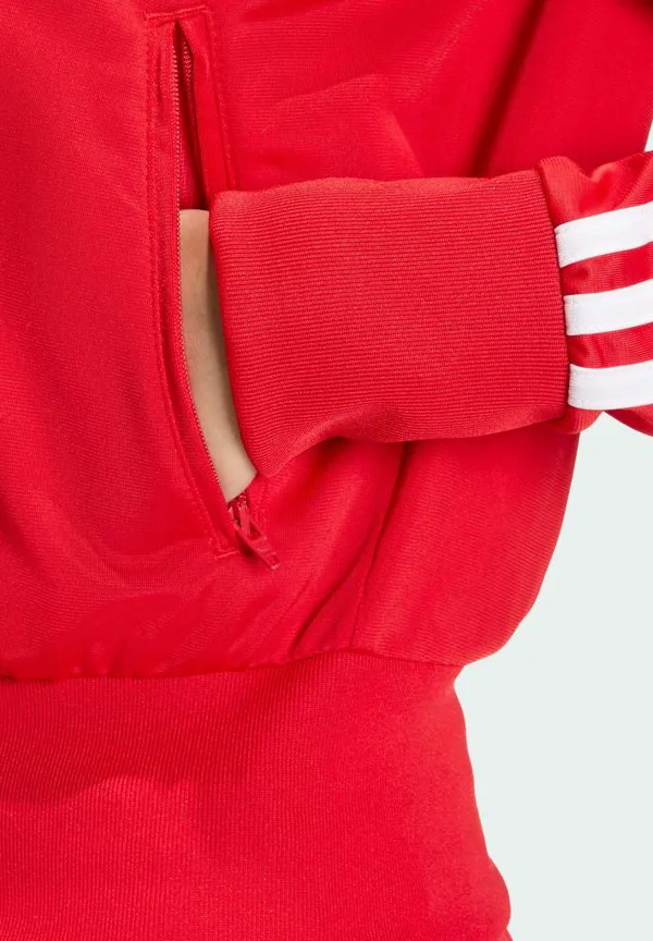 Классическая тренировочная куртка firebird Adidas Originals, Better Scarlet/White — фото 4