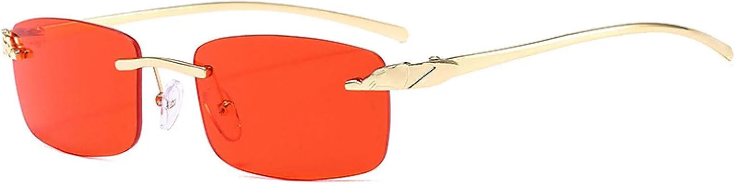 

Солнцезащитные очки с защитой от УФ-излучения UV400 | Женские без оправы, яркие цвета, прозрачные линзы, для занятий спортом на открытом воздухе и вождения DSVIGF, 03