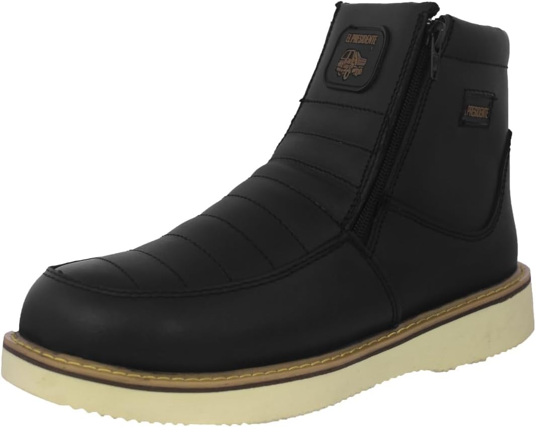 

Мужские ботинки Texas Legacy 300RA черные кожаные, с противоскользящей подошвой, мягким носком