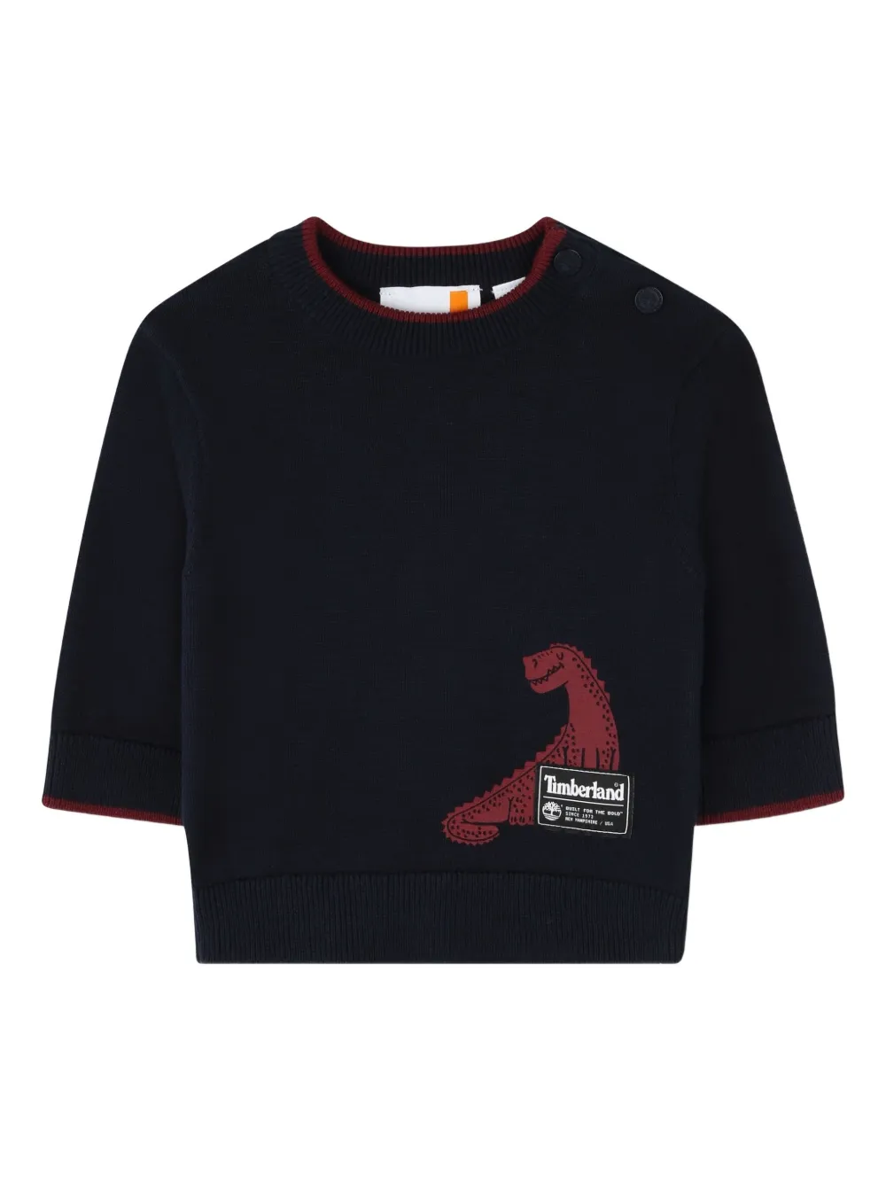 

Толстовка с принтом динозавров Timberland Kids, черный