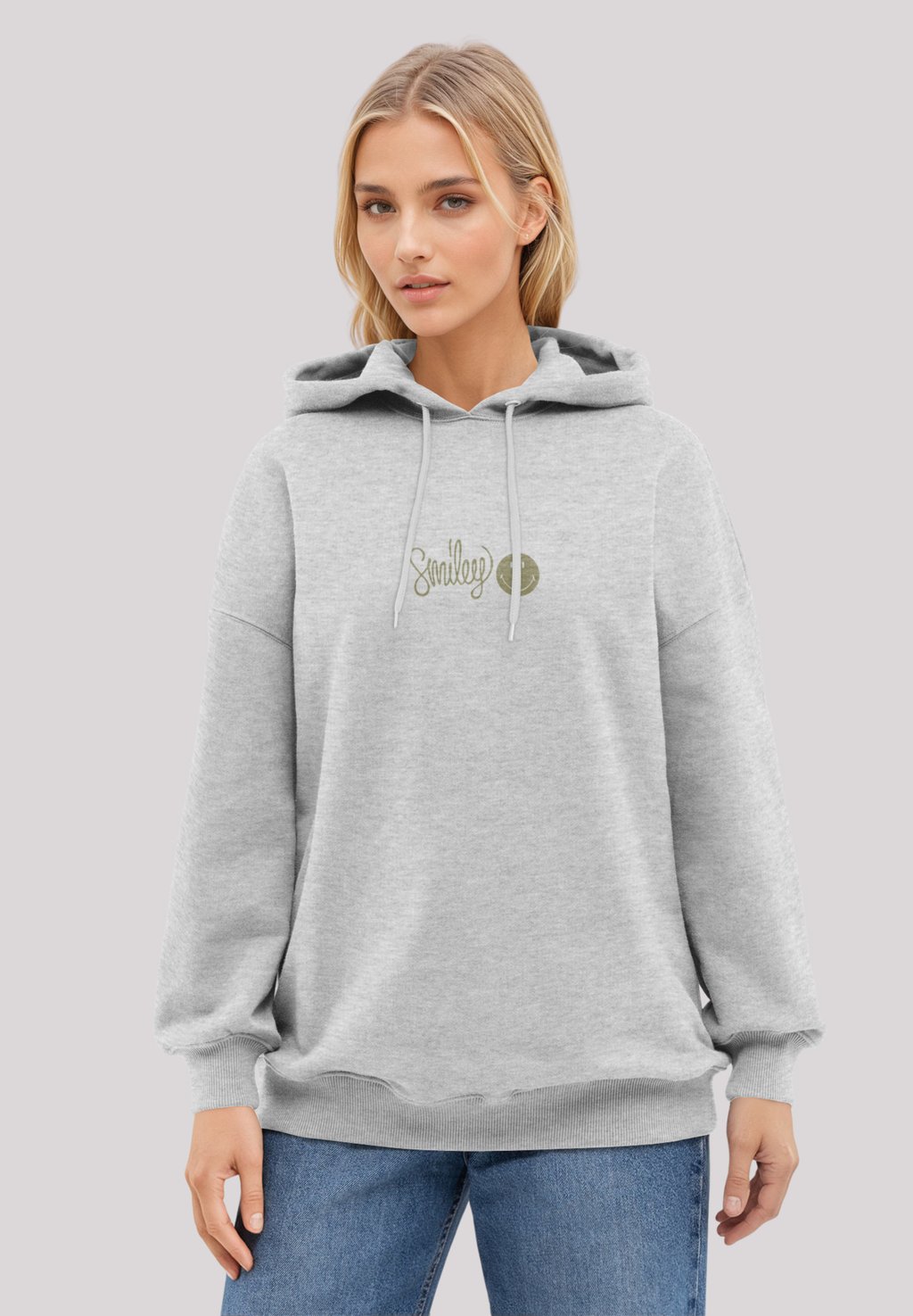 

Толстовка SMILEY - Hoodie F4NT4STIC, серый