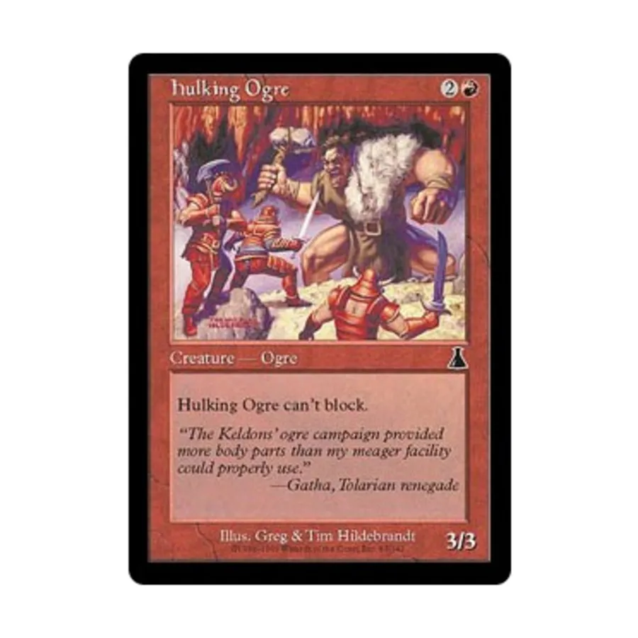 

CCG Неповоротливый огр (клавиша C), MTG - Urza's Destiny