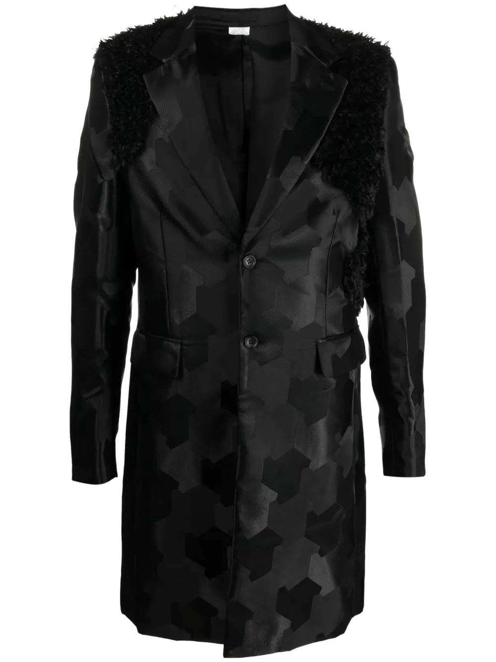 

Однобортное пальто Comme des Garçons Homme Plus, черный