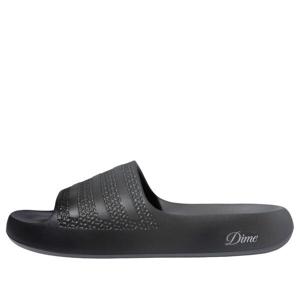 Тапочки x dime adilette ayoon slides 'black vista grey' Adidas, черный