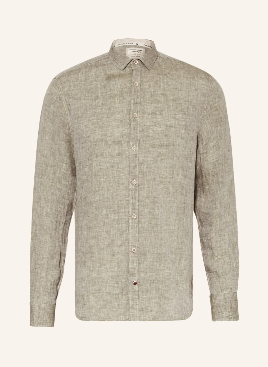 

Рубашка COLOURS & SONS Regular Fit, оливковый