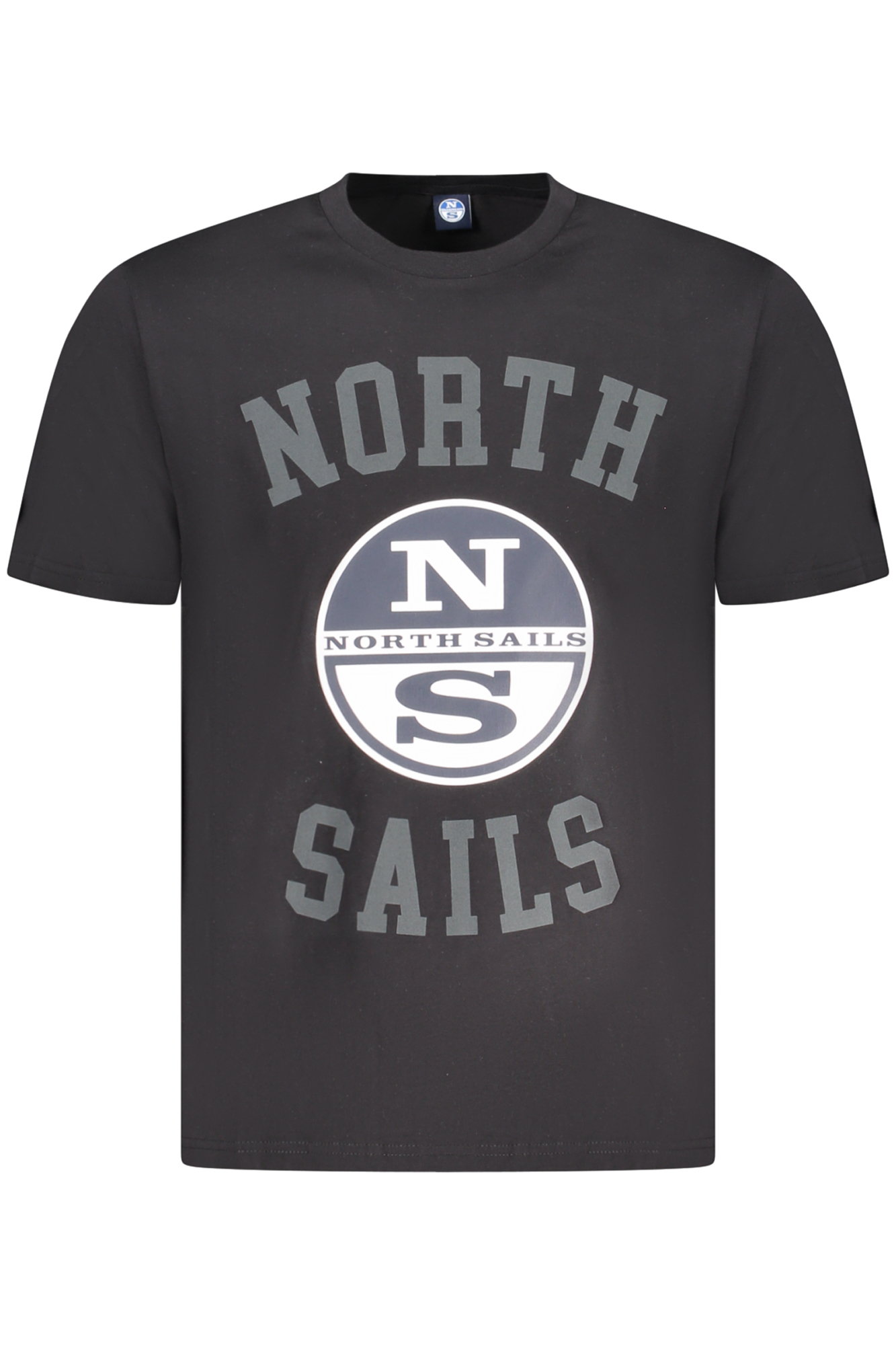 

Мужская футболка North Sails хлопковая с большим логотипом, черный