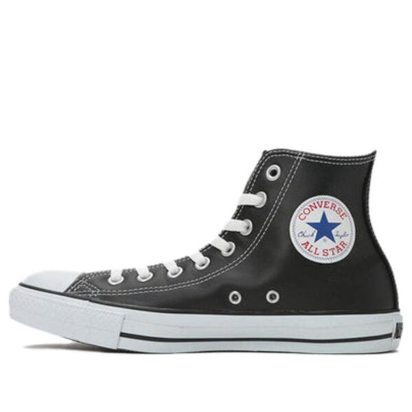 

Кроссовки all star leather high top 'black white' Converse, черный
