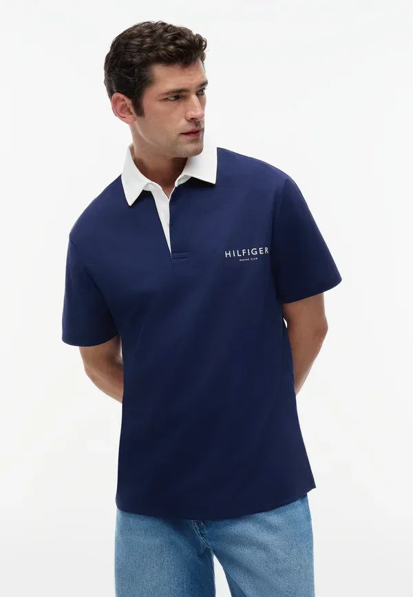 Поло Tommy Hilfiger Classic Fit Rugby Athleisure Sail Pack, угольно-синий