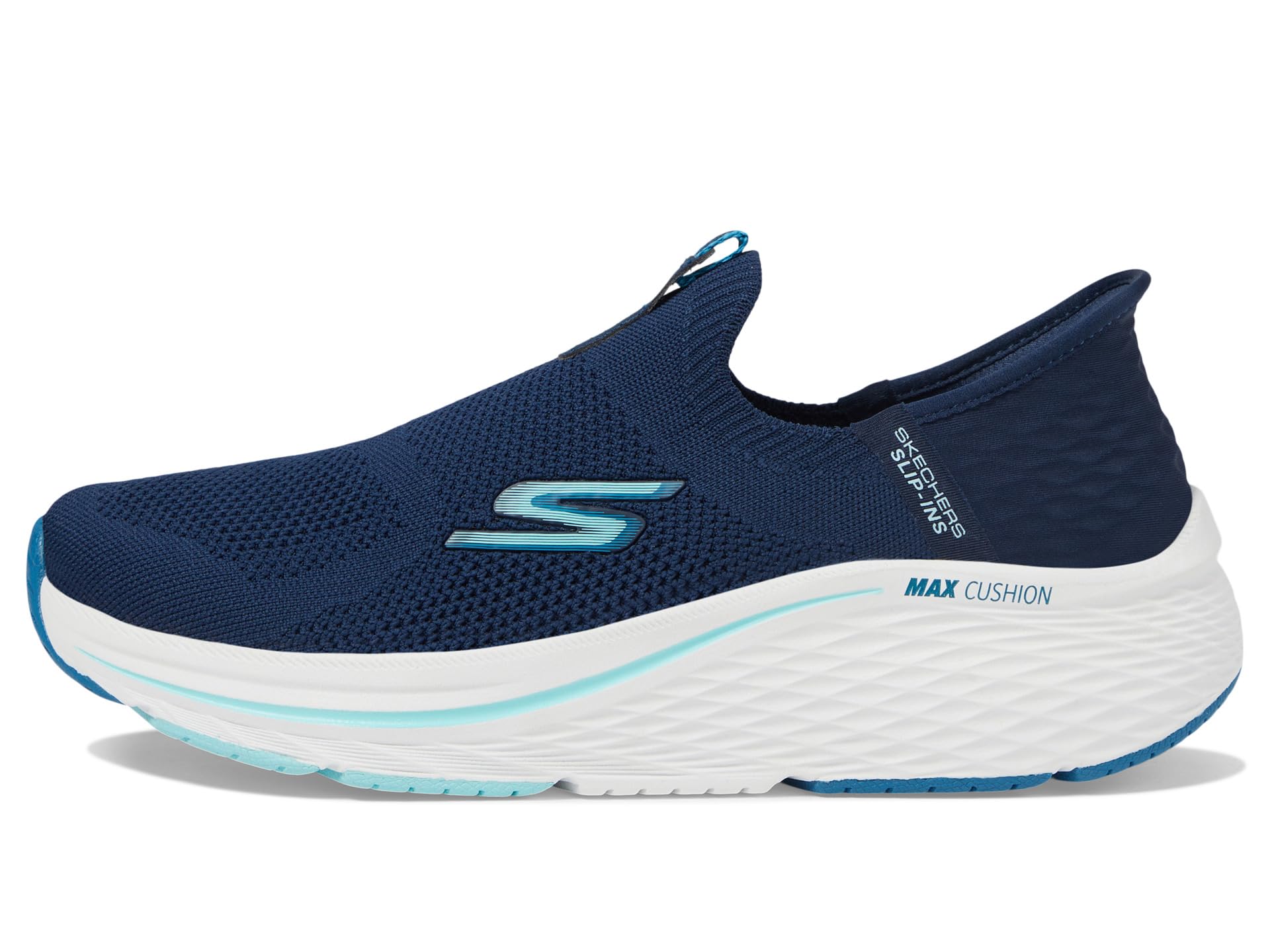 Кроссовки SKECHERS Max Cushioning Elite 2.0 Eternal Hands Free Slip-Ins, Navy/BlueSee Less — фото 4