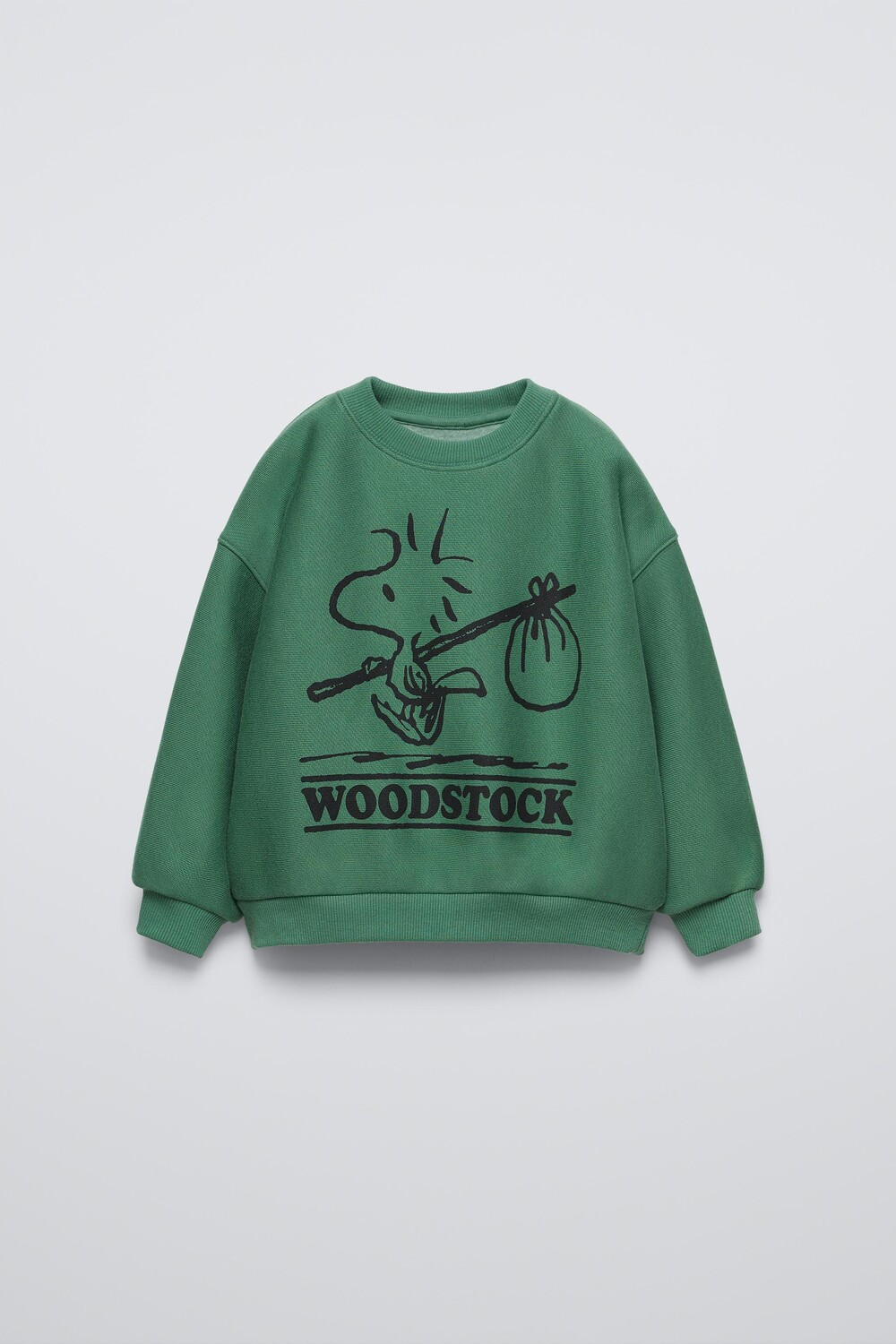 

Толстовка snoopy peanuts ZARA, темно-зеленый