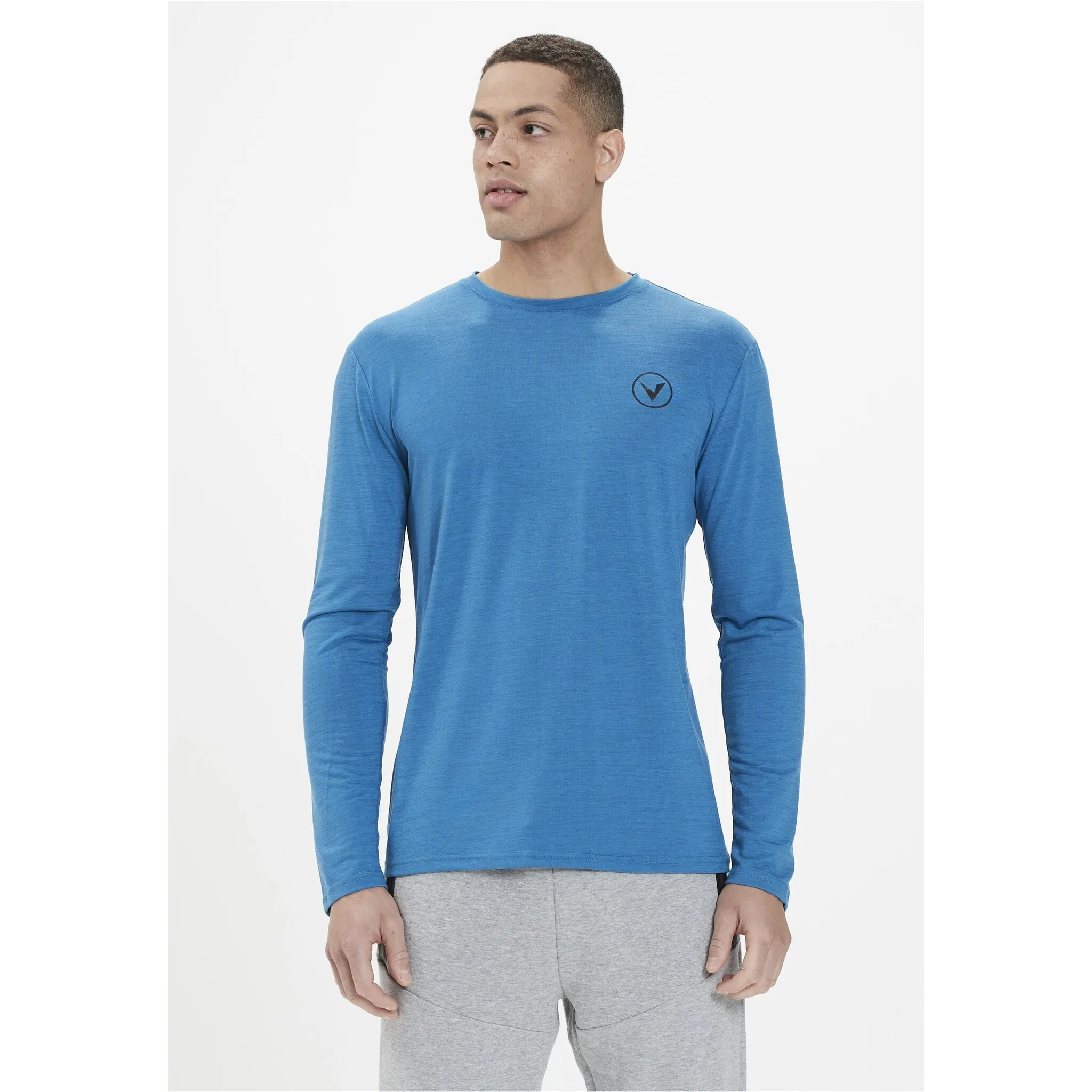 

Рубашка Virtus с длинными рукавами "JOKERS M L/S", с инновационной технологией Quick Dry, голубой