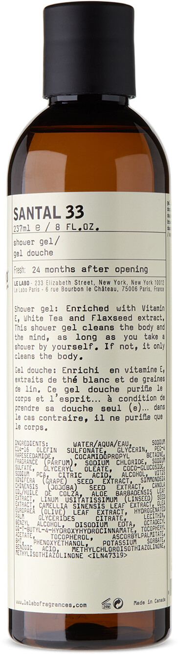 

Гель для душа Santal 33, 8 унций Le Labo