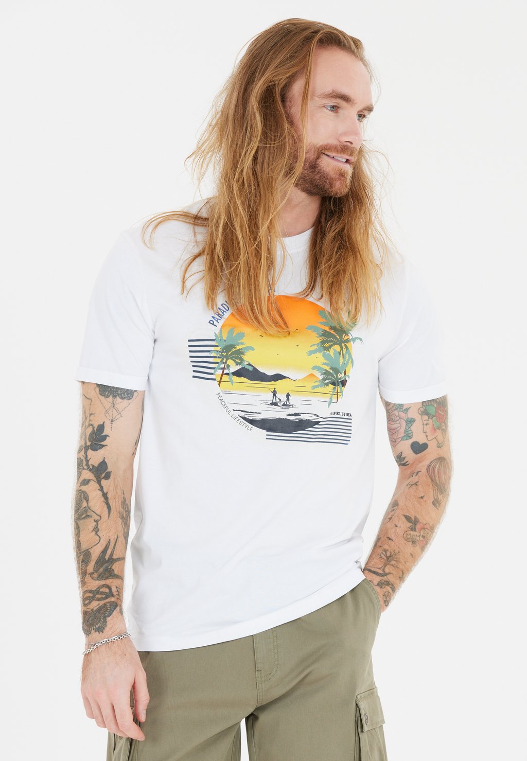 

Футболка с принтом Cruz, белый