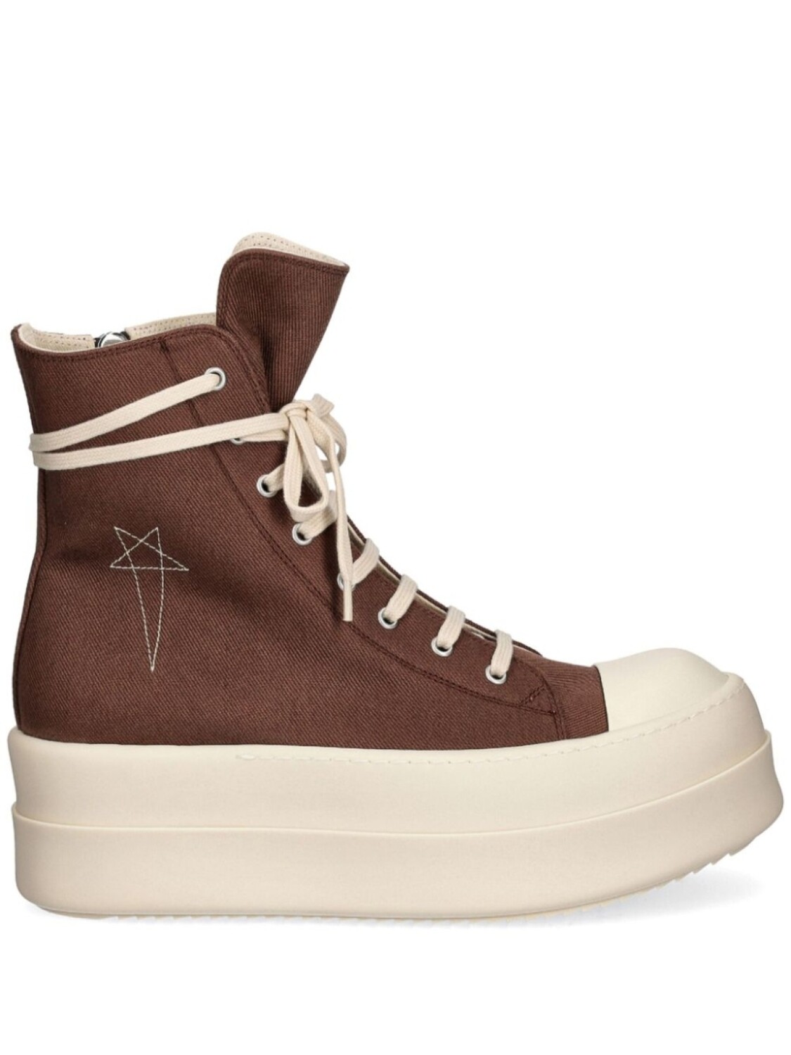 

Высокие кеды на плоской подошве Rick Owens DRKSHDW, коричневый