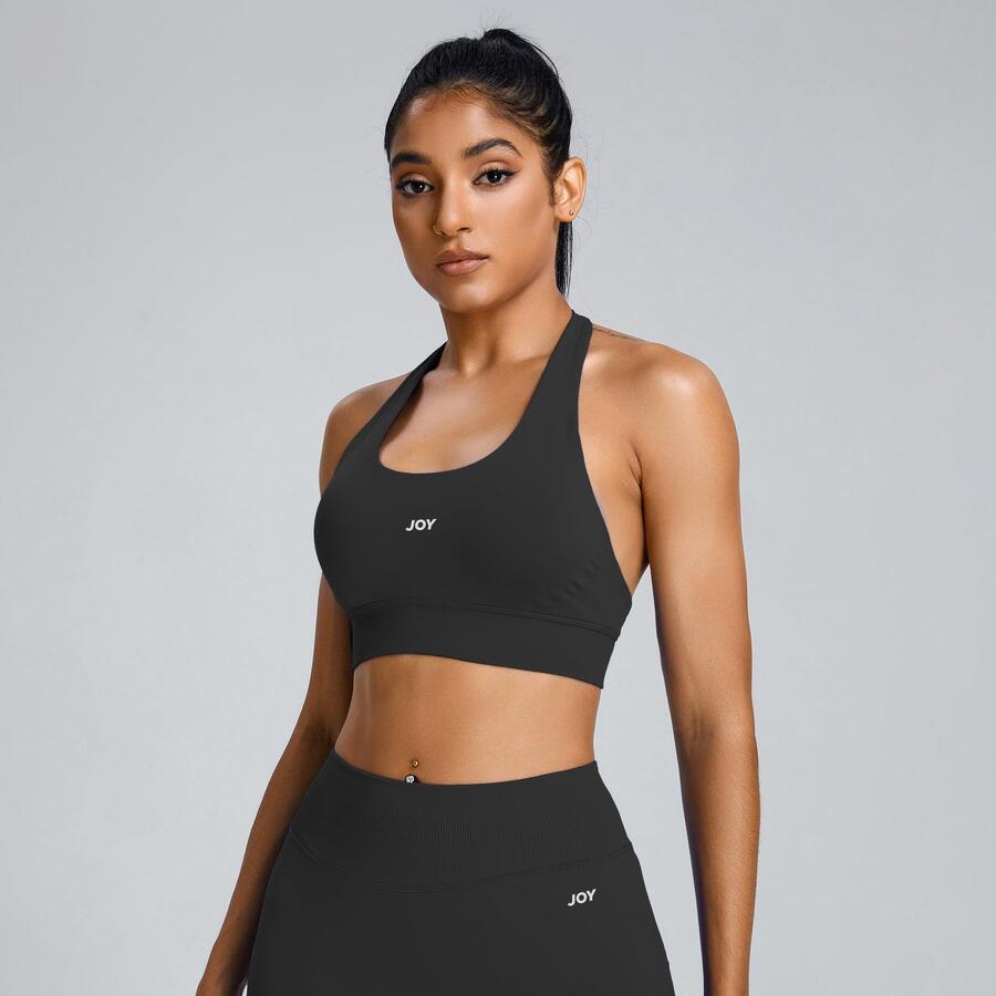 

JOY STUDIO Спортивный бюстгальтер Low Sculpt Scrunch - черный