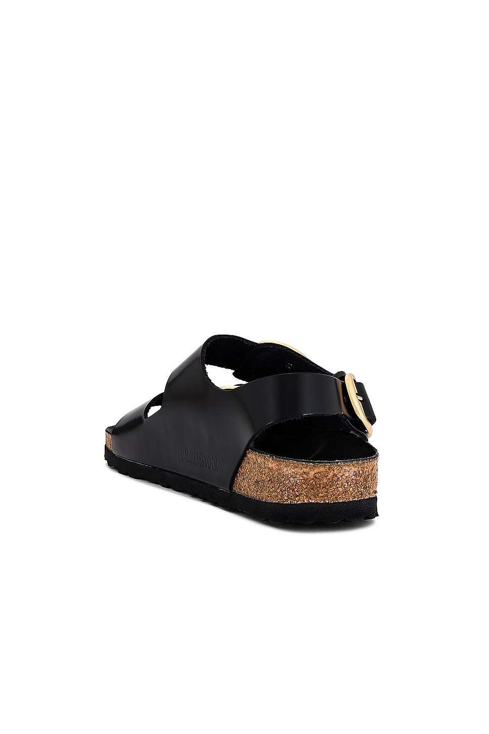Сандалии Milano с большой пряжкой Birkenstock, цвет High Shine Black — фото 3