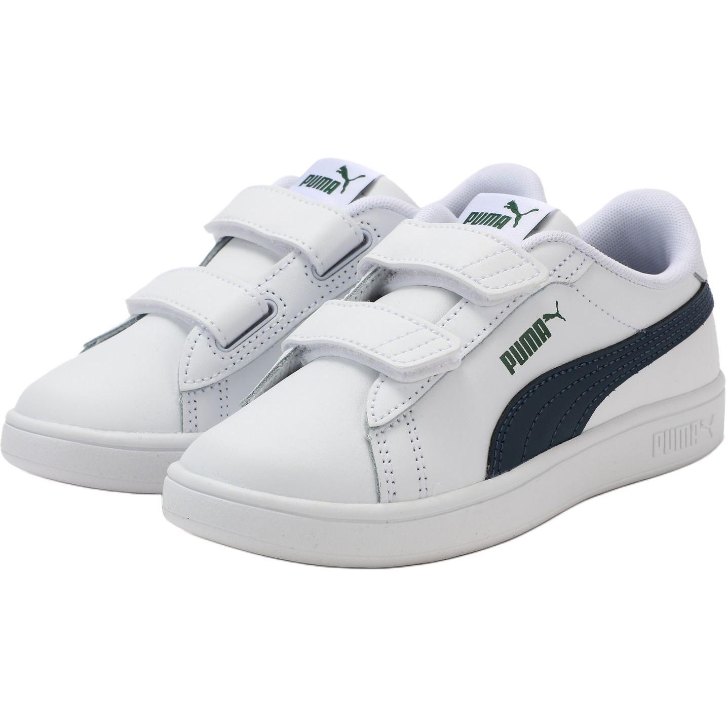 Детские кроссовки для скейтбординга Smash 3.0 Low Top PUMA, белый/синий — фото 2