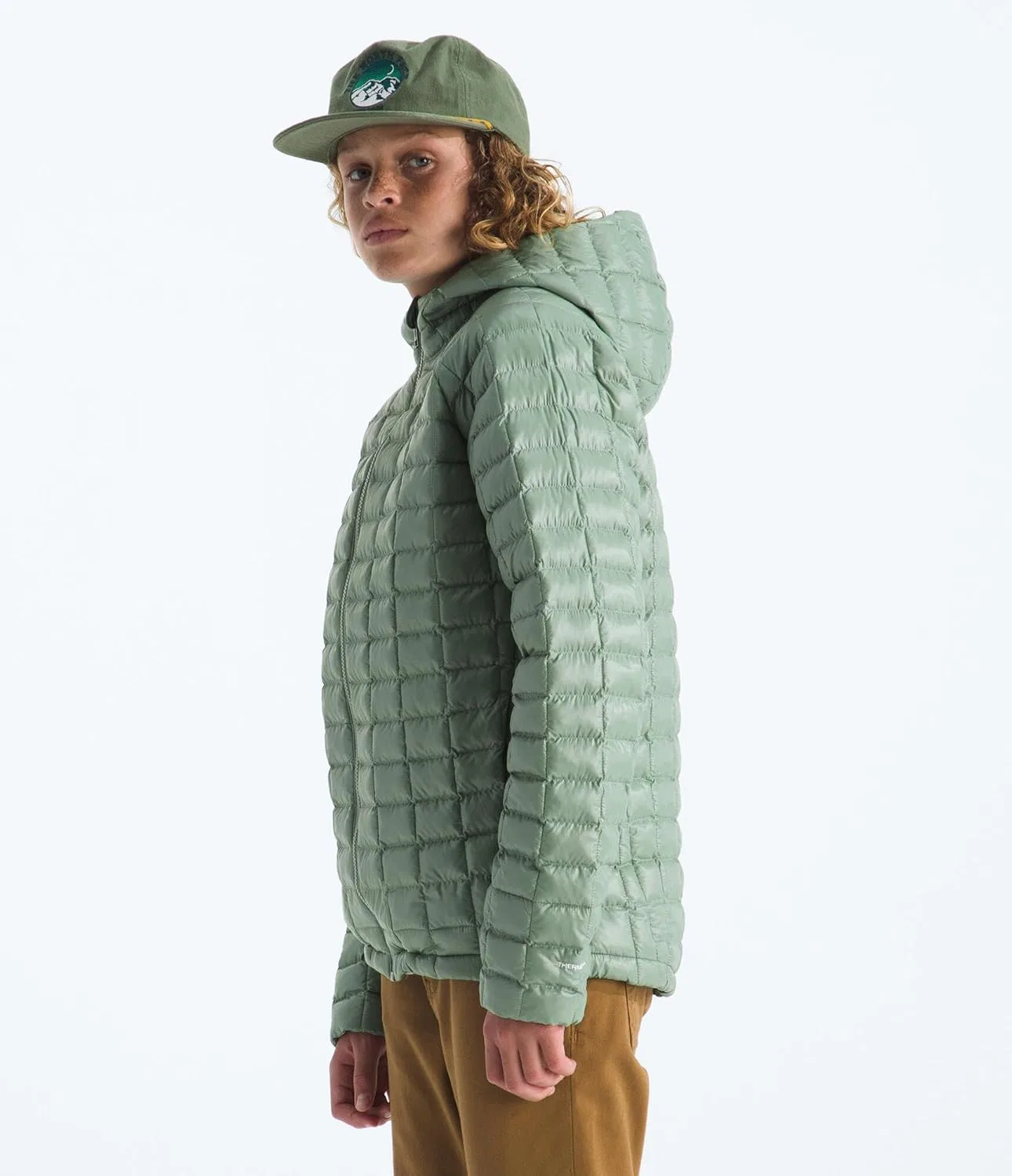 Куртка Thermoball Hooded, The North Face, цвет Slate Moss — фото 2