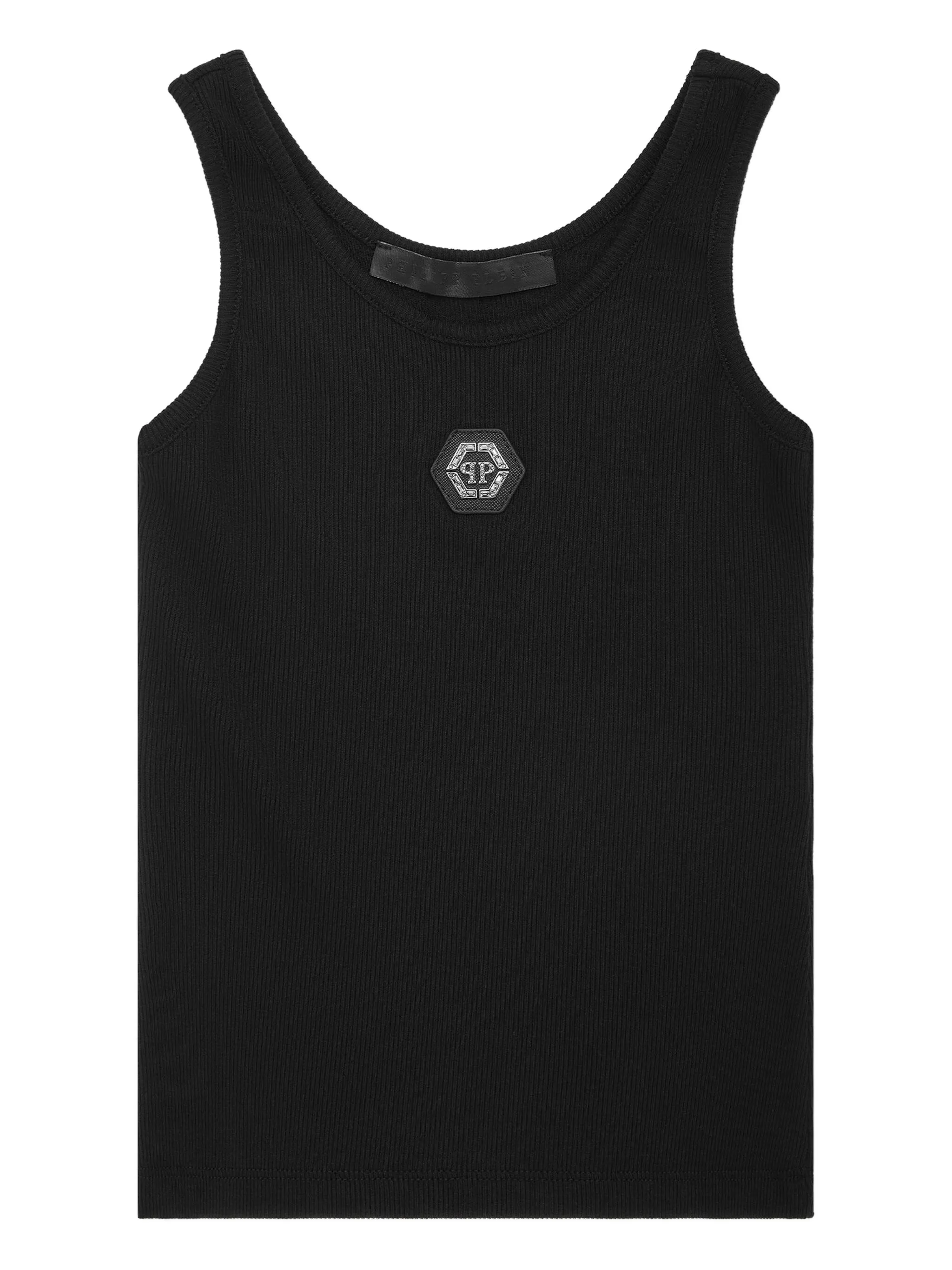 

Топ из джерси Philipp Plein, черный