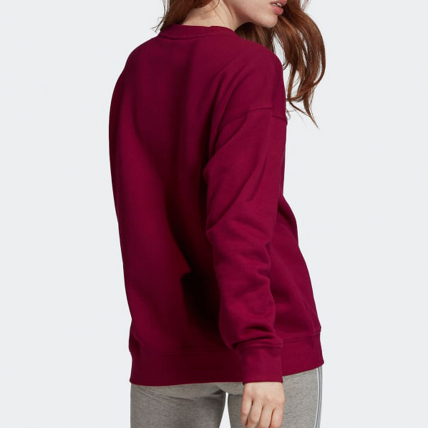 Свитшот женский BLUZA TRF красный Adidas Originals — фото 4