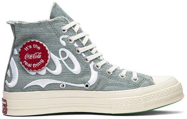 Кроссовки kith x coca-cola x chuck 70 hi 'friends & family' Converse, серый — фото 2