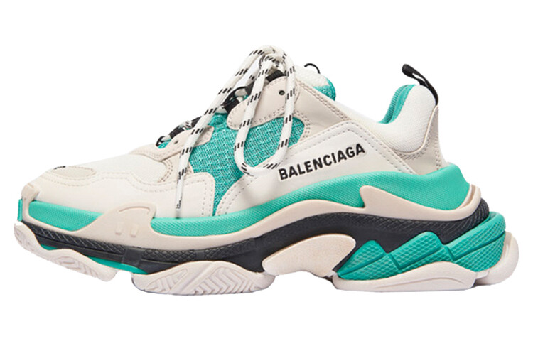 Кроссовки Balenciaga Balencaiga Triple S White Grey Turquoise Women's