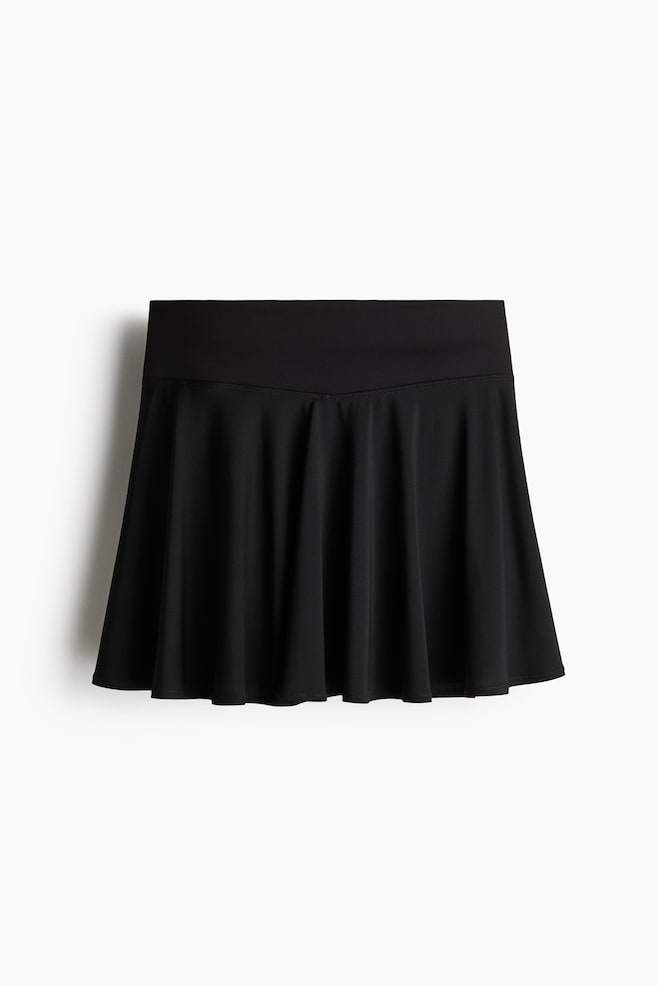 

Юбка для тенниса в круг, выкроенная методом drymove H&M, черный