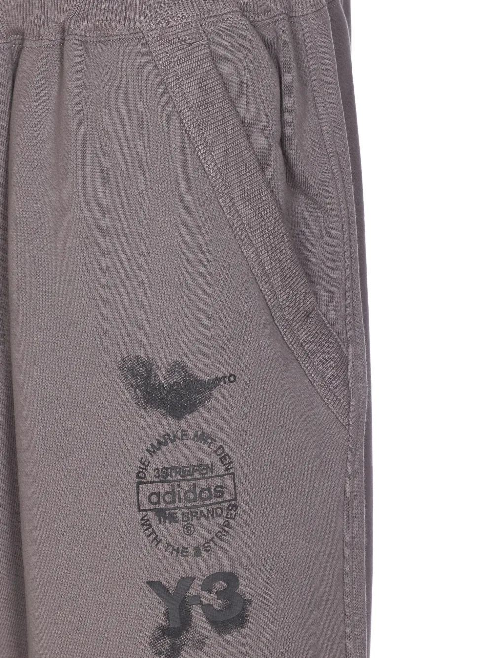 Спортивные брюки с манжетами из коллаборации с Adidas Y-3, серый — фото 3
