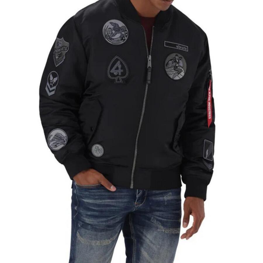 

Куртка Alpha Industries Модель Ma-1 Цвет нашивки Черный