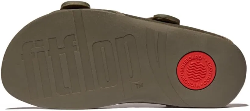 Мужские регулируемые водонепроницаемые шлепанцы Fitflop Herren Gogh Moc, Green — фото 4