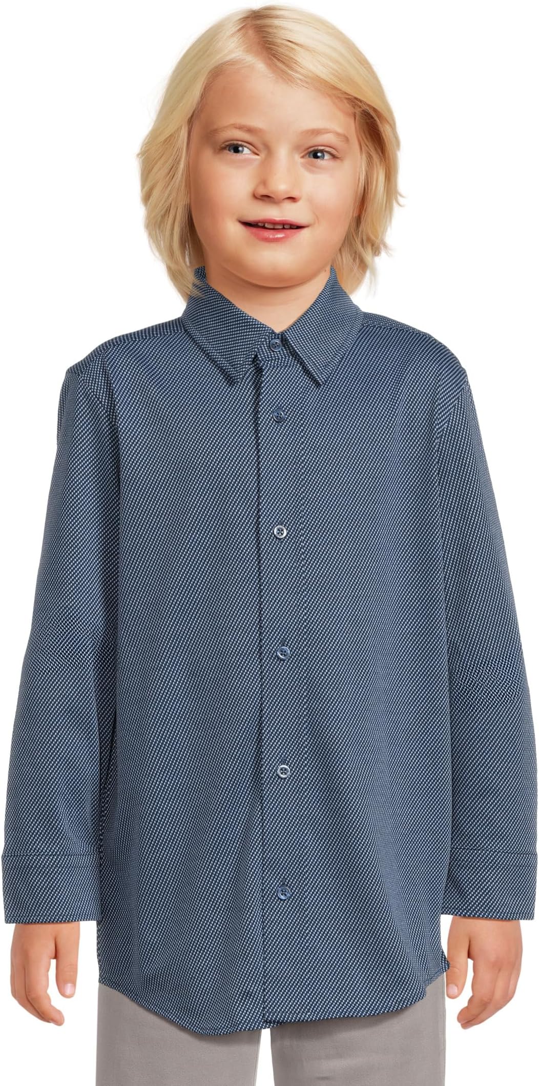 

Рубашка XC Flex Stretch с длинным рукавом Johnston & Murphy Kids, Navy