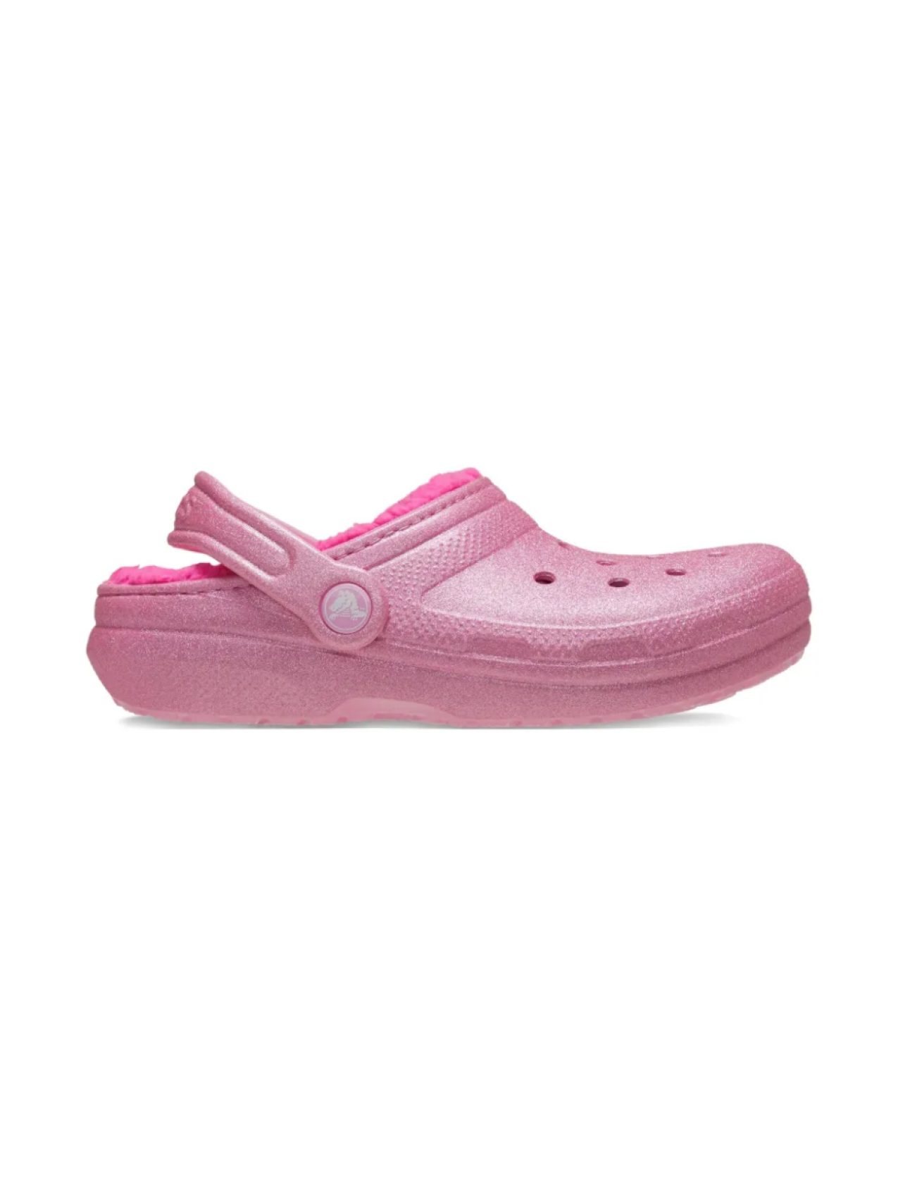 

Сабо Crocs Kids с блестками, розовый