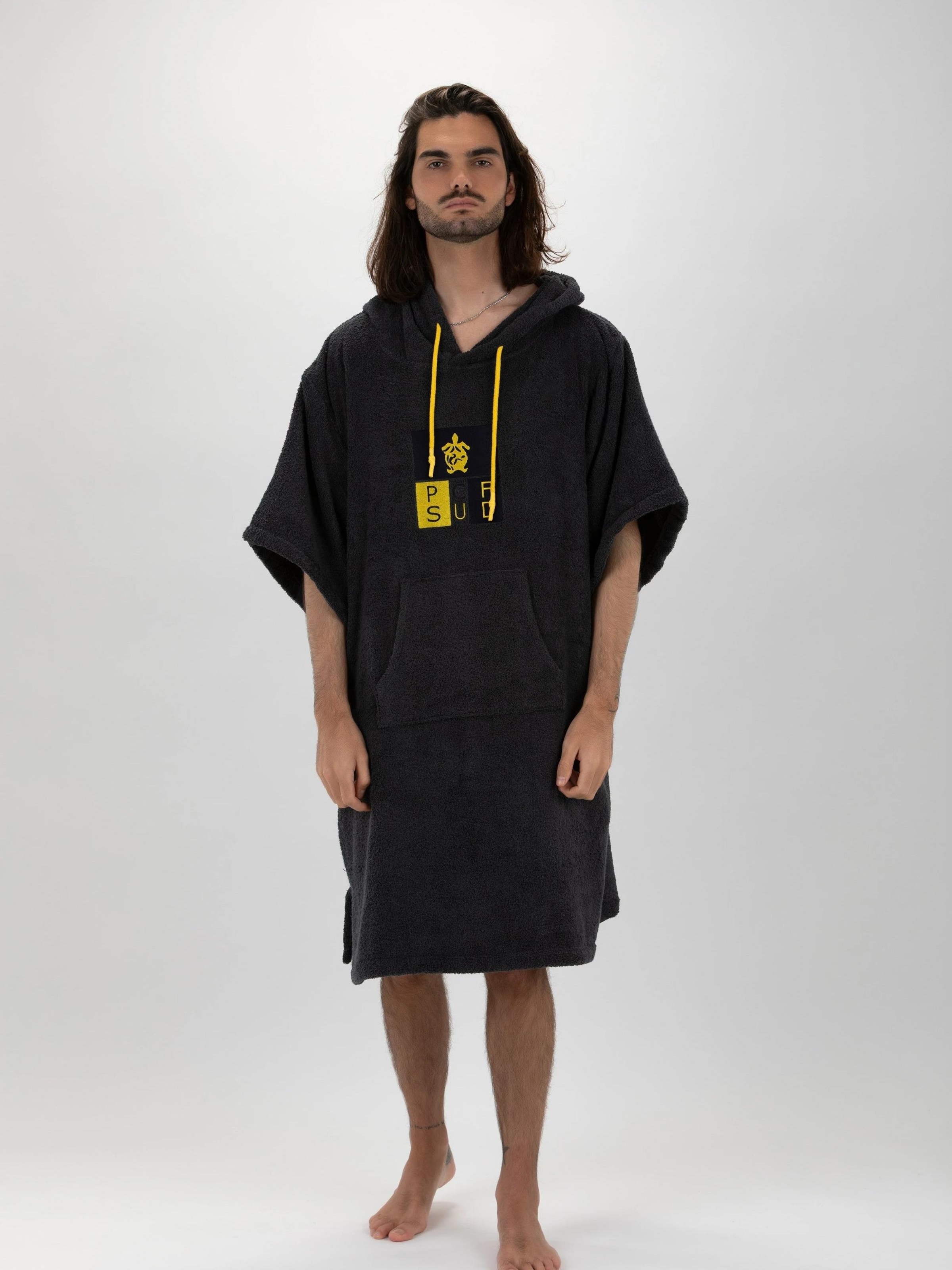 

Pacifique Sud Спортивный халат 'Surf' в темно-сером цвете