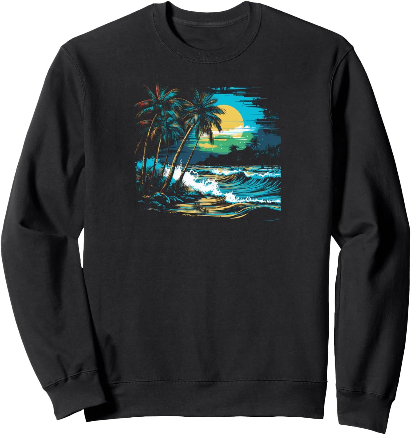 

Толстовка «Тропический райский пляж» Beach Apparel, черный