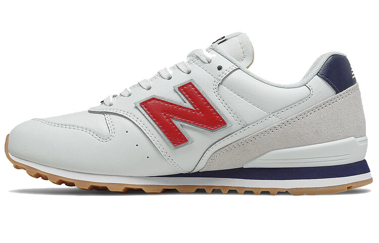 

Кроссовки женские с низким верхом белые/красные New Balance