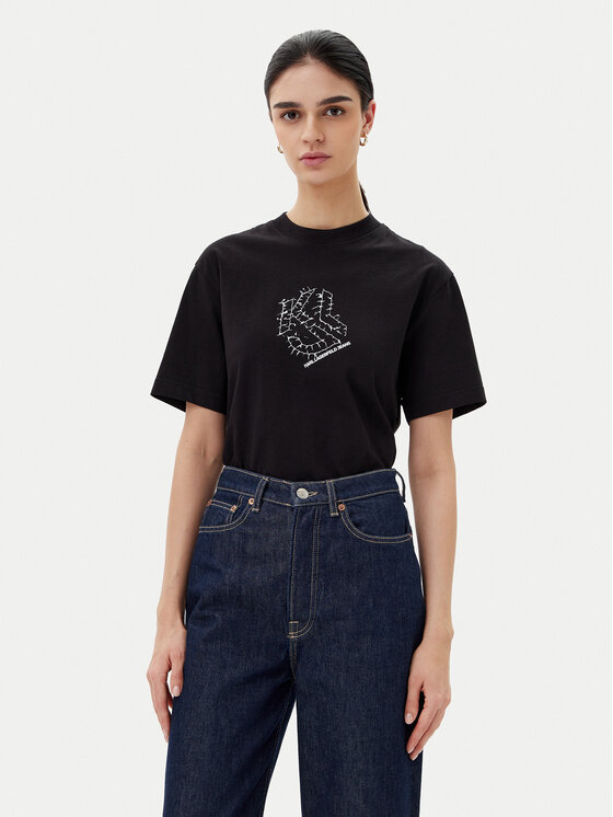 

Футболка обычного кроя A2W17077 Karl Lagerfeld Jeans, черный