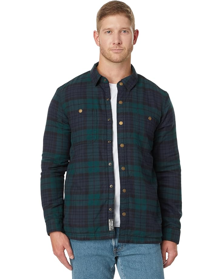 

Рубашка L.L.Bean Fleece-Lined Flannel Shirt, цвет Black Watch