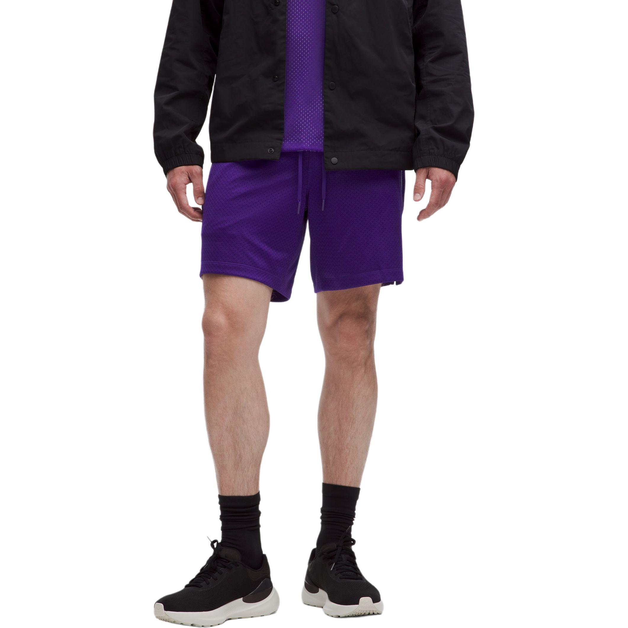 

Спортивные шорты 7' men's Lululemon, фиолетовый/серый/серый